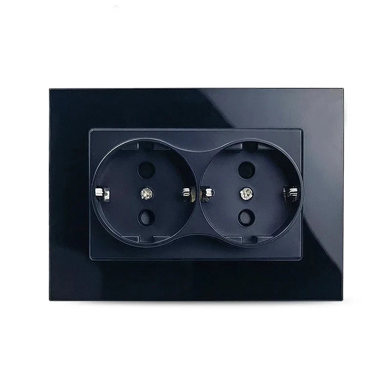 Home Improvement Outlet - French 16A 220V Double Electrical Wall