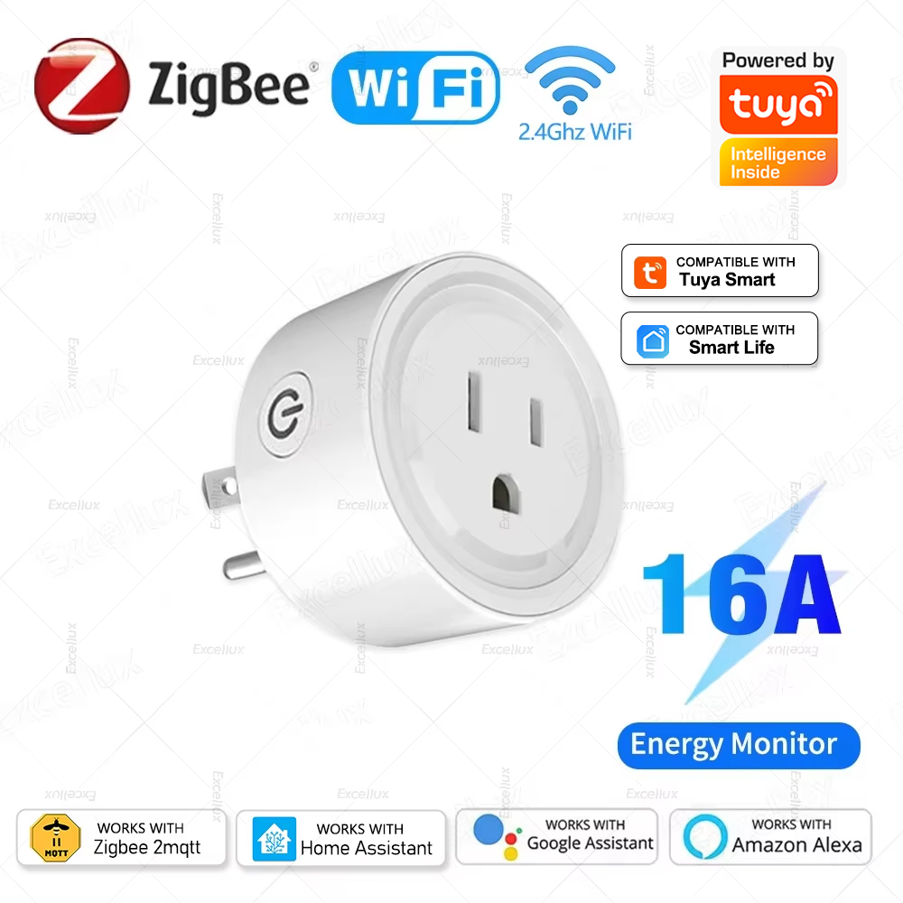 Home Improvement Outlet - Tuya WiFi Or Zigbee Smart Socket