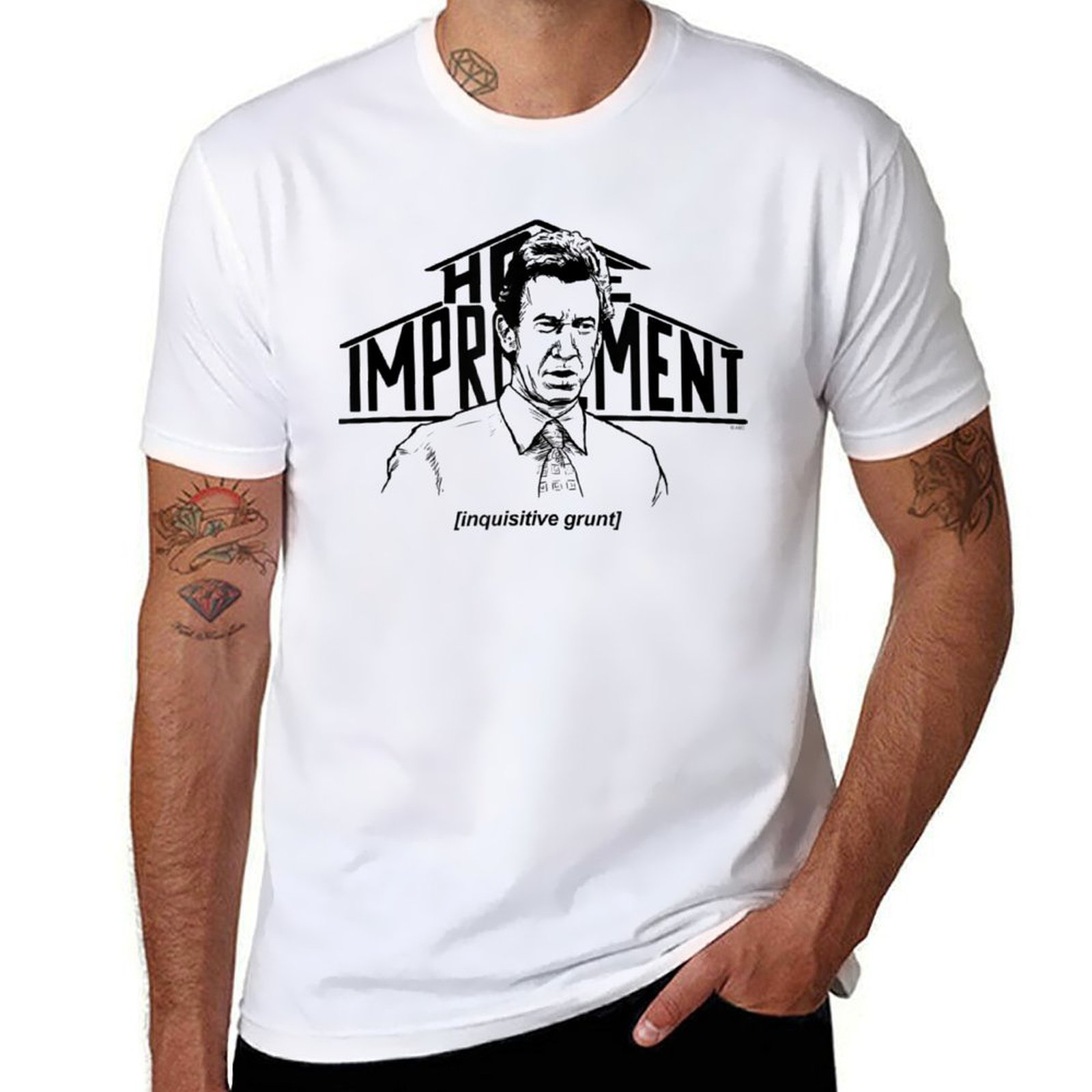 Home Improvement Grunt - Home Improvement Inquisitive Grunt T-Shirt Basic