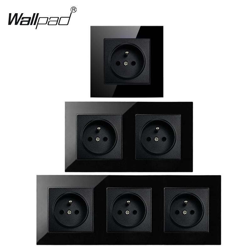 Black Glass Wallpad Electrical - Home Improvement Outlet ulasan dan harga