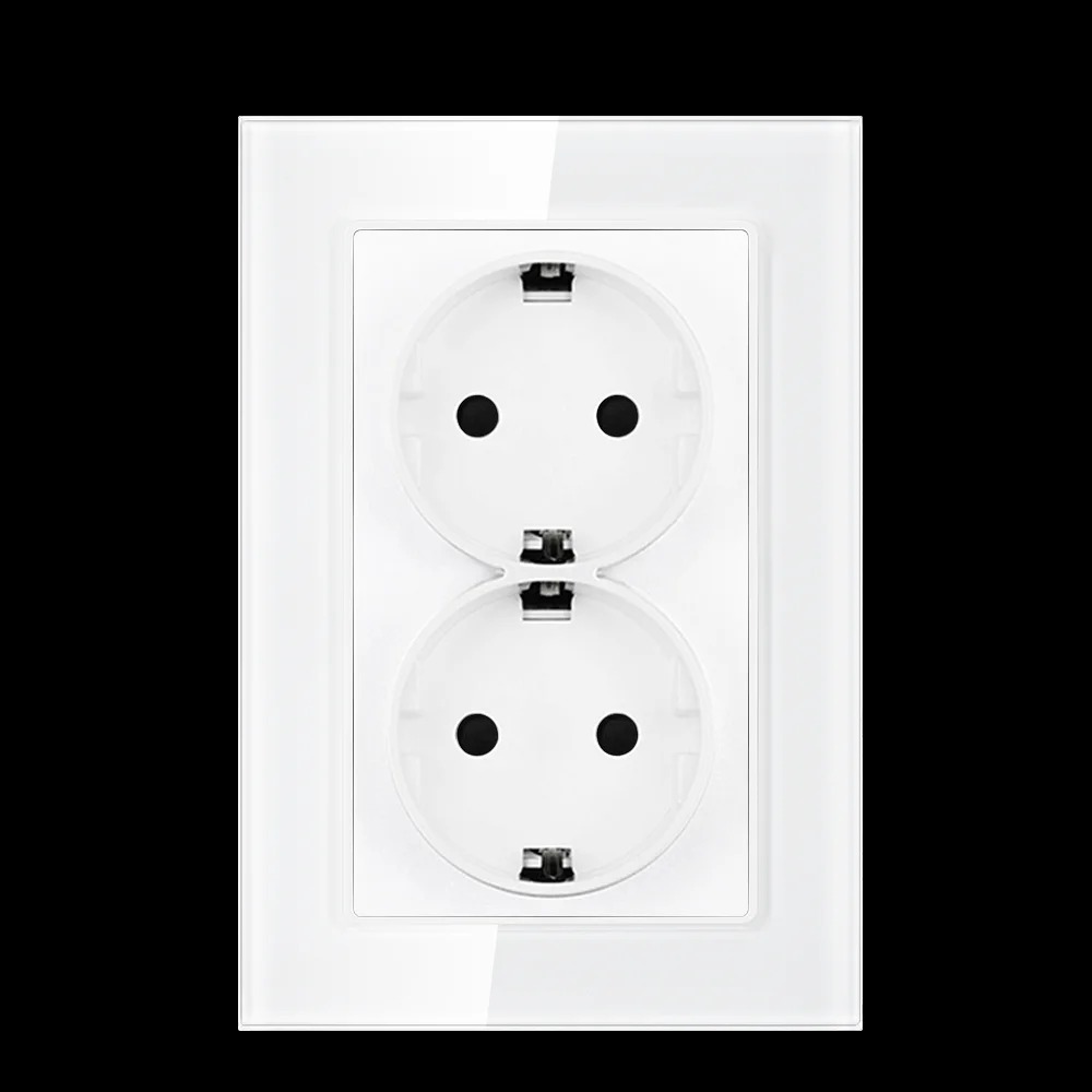 EU Standard 16A Double Socket  - Home Improvement Outlet ulasan dan harga