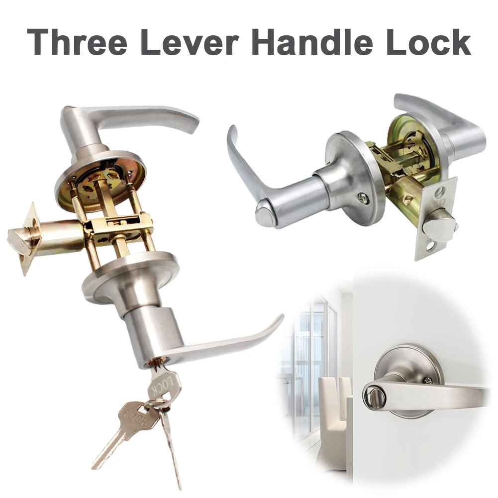 Door Lever Lock Stainless Stee - Door Knob Replacement ulasan dan harga