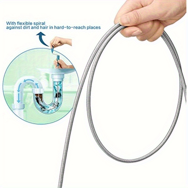 Telescopic Handle Flexible Ste - Plumbing Snake Drain ulasan dan harga