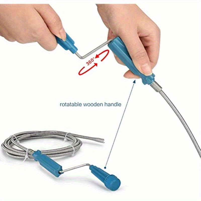 Telescopic Handle Flexible Ste - Plumbing Snake Drain ulasan dan harga