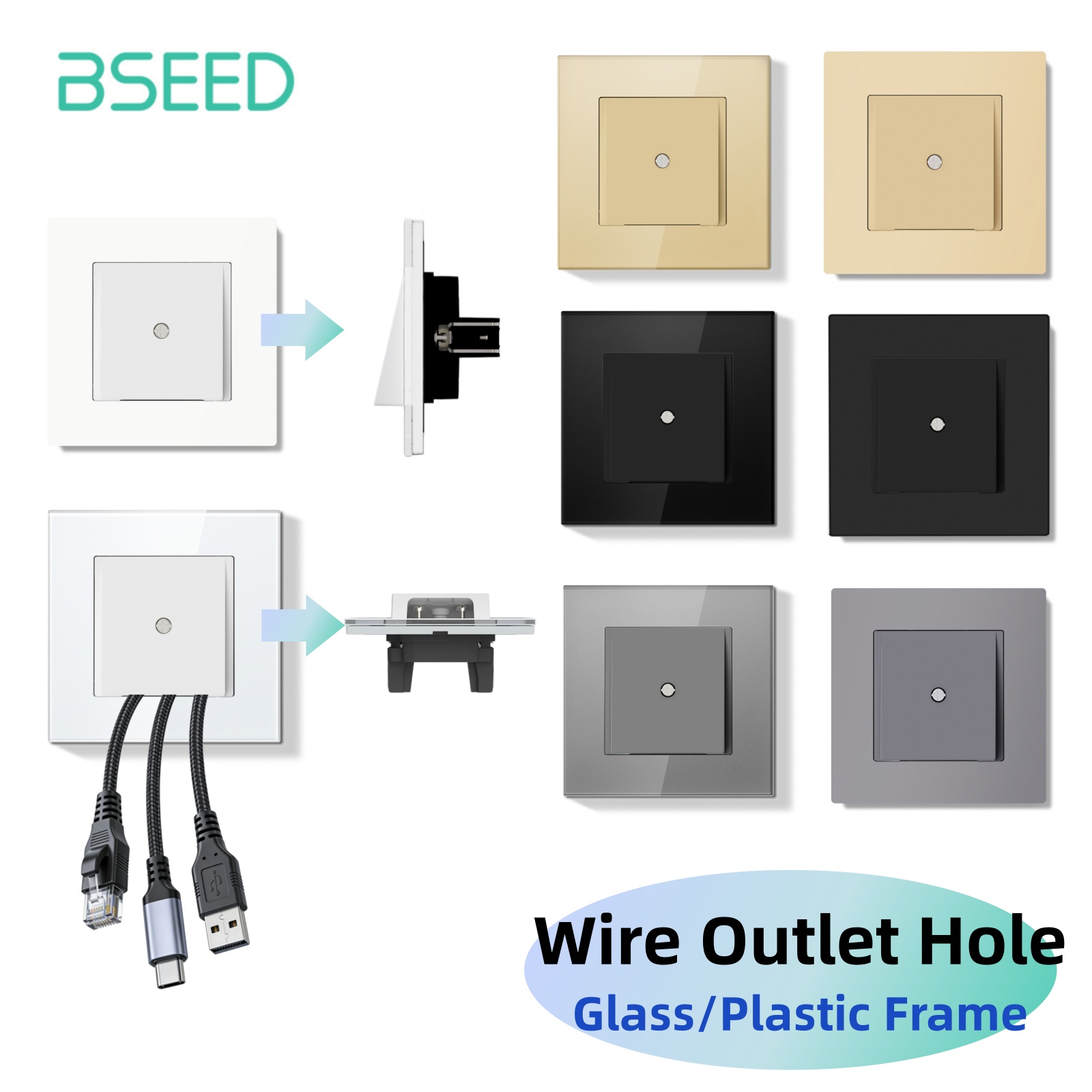 Bseed E Seires Wall Wire Outle - Home Improvement Outlet ulasan dan harga