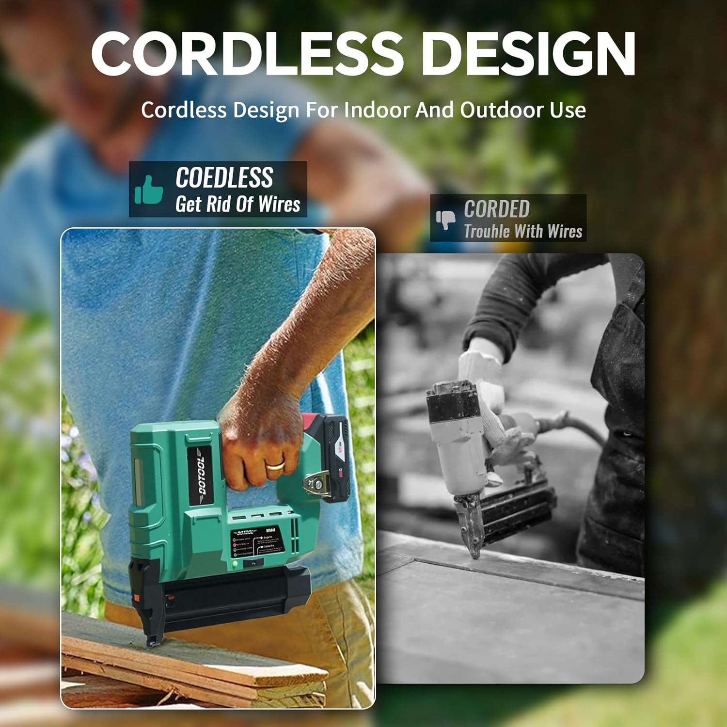 Battery-Powered Cordless Nail  - Home Improvement Brad ulasan dan harga