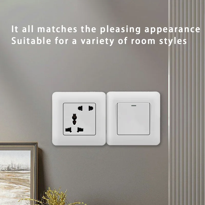 EU Russian White Wall Switch O - Home Improvement Outlet ulasan dan harga