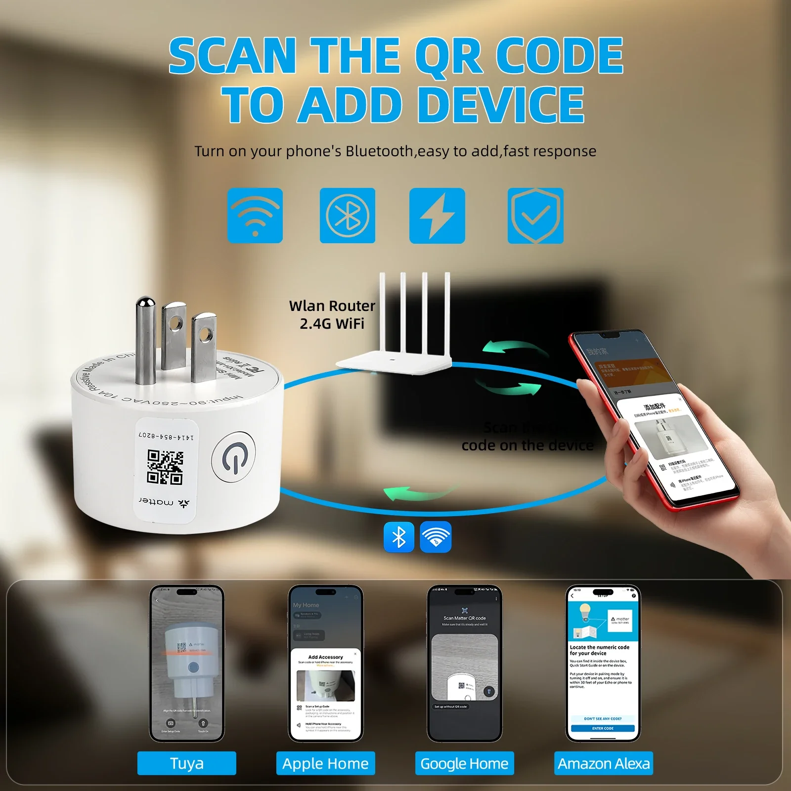 Matter Smart Home Plug Outlet  - Home Improvement Outlet ulasan dan harga