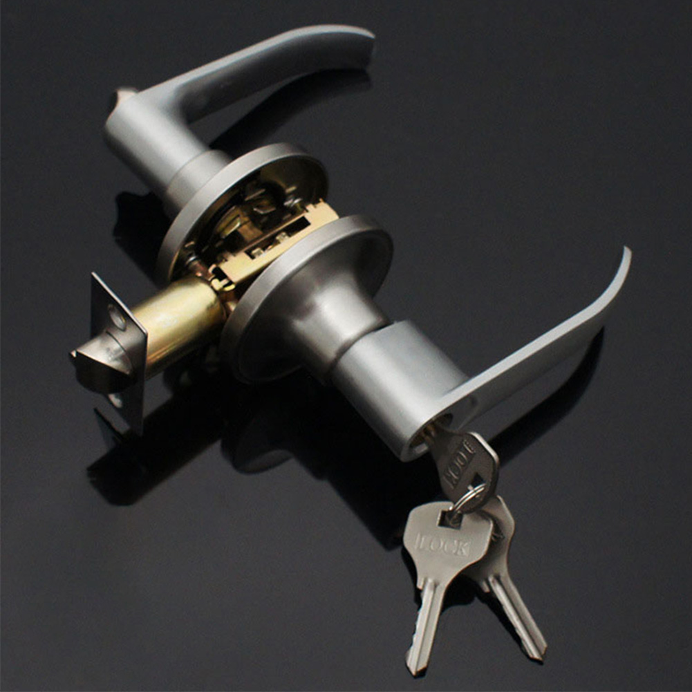 Door Lever Lock with 3 Keys Lo - Door Knob Replacement ulasan dan harga