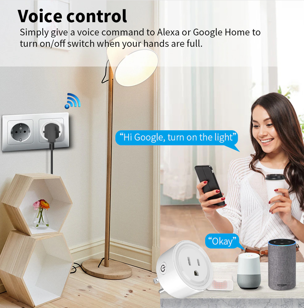 Tuya WiFi Or Zigbee Smart Sock - Home Improvement Outlet ulasan dan harga