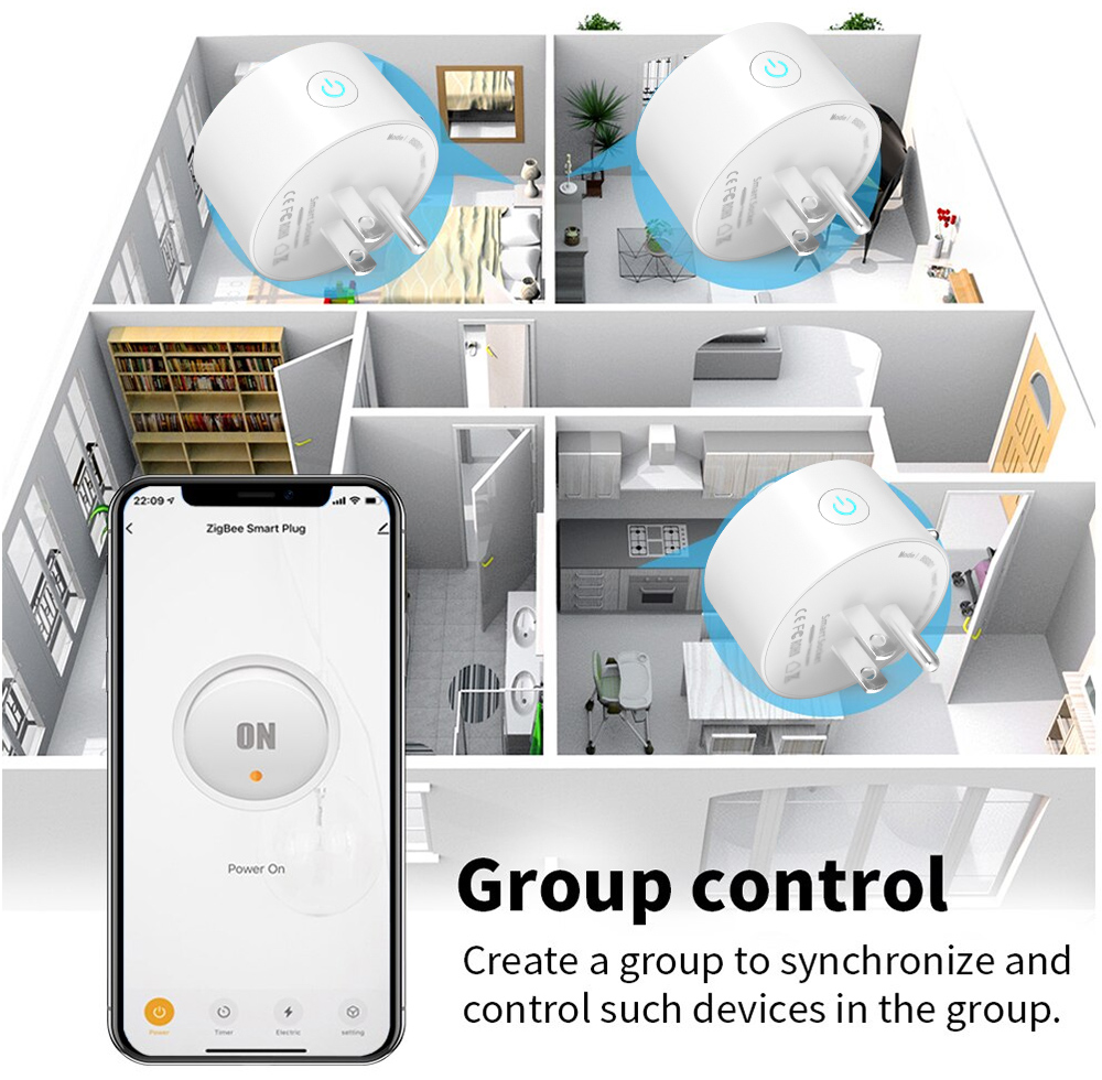 Tuya WiFi Or Zigbee Smart Sock - Home Improvement Outlet ulasan dan harga