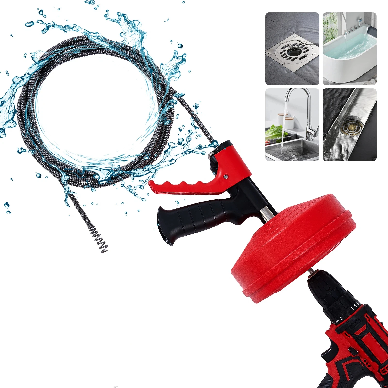 Professional Drain Snake Auger - Plumbing Snake Drain ulasan dan harga