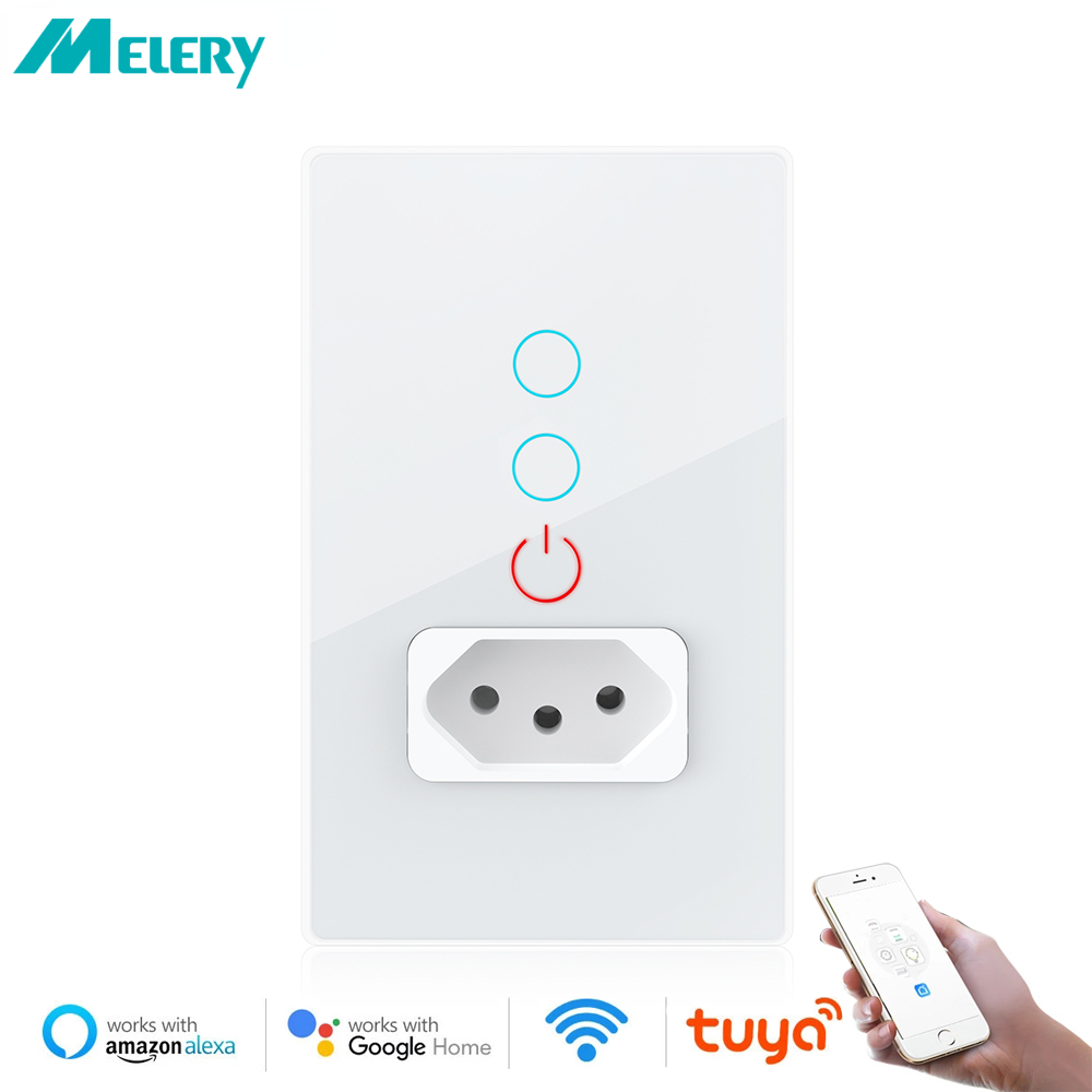 Melery Tuya Wifi Smart Brazil  - Home Improvement Outlet ulasan dan harga