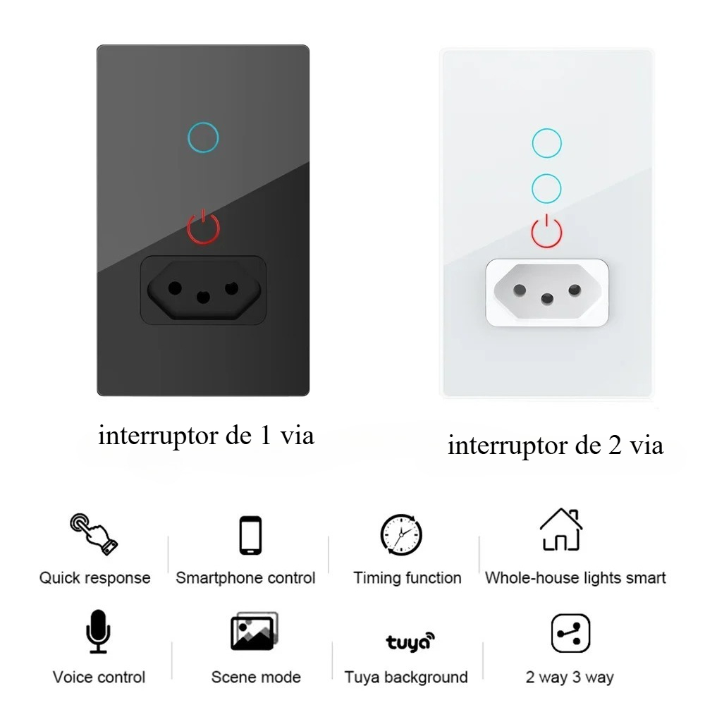Melery Tuya Wifi Smart Brazil  - Home Improvement Outlet ulasan dan harga